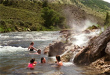 USA-Wyoming-Yellowstone Hiker